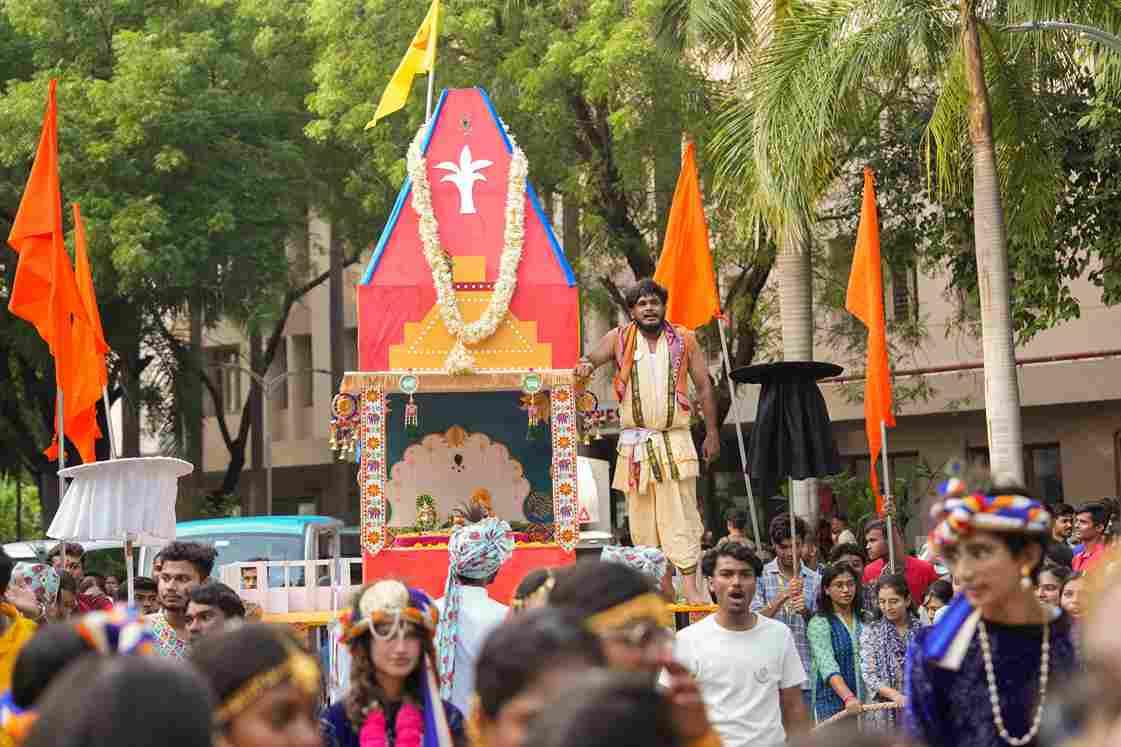 Parul University Cultural festivals and students performance photo 16